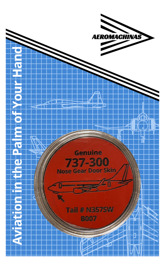 737-300 Nose Gear Door Skin Challenge Coin - B007