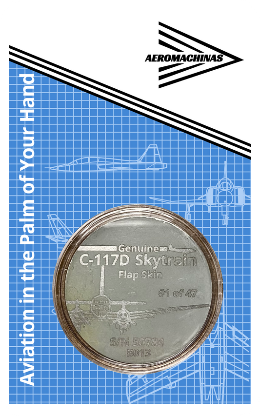 C-117D (Super DC-3) Flap Skin Challenge Coin S/N 50784 - B013